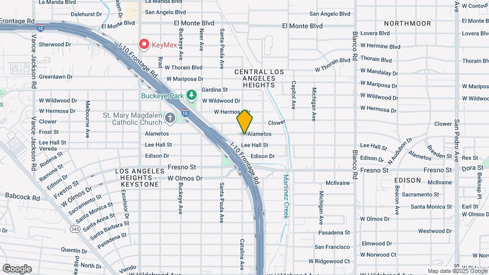 1338 Alametos Map and Location Details