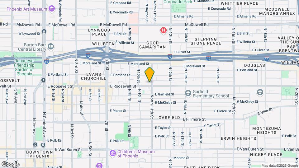1034 E Roosevelt St Map and Location Details