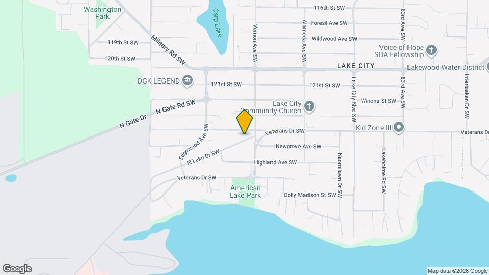9221 N Lake Dr SW Map and Location Details