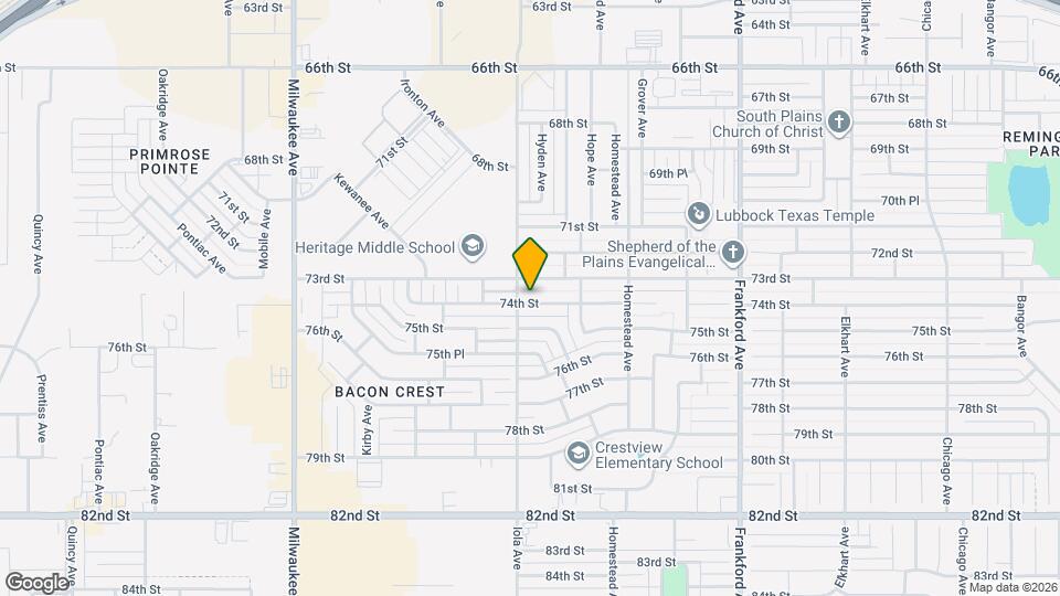 6036 74th St Map and Location Details