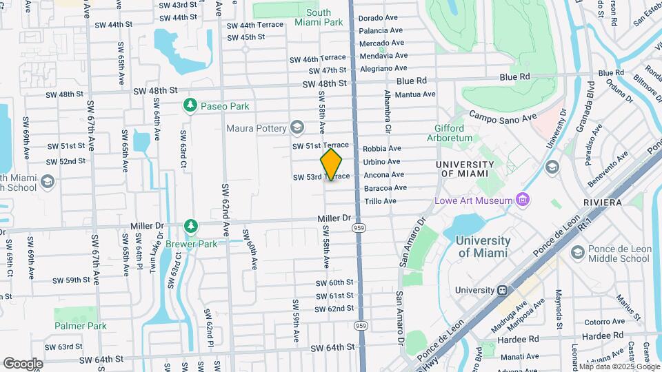 5785 SW 54th Terrace Map and Location Details