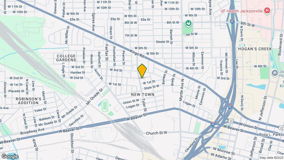 1550 W 2nd St Map and Location Details
