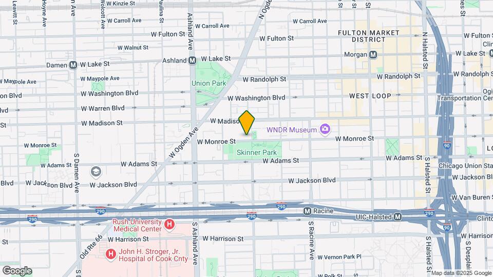 1400 W Monroe St Map and Location Details