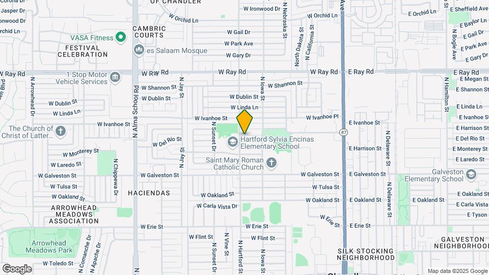 580 W Del Rio St Map and Location Details