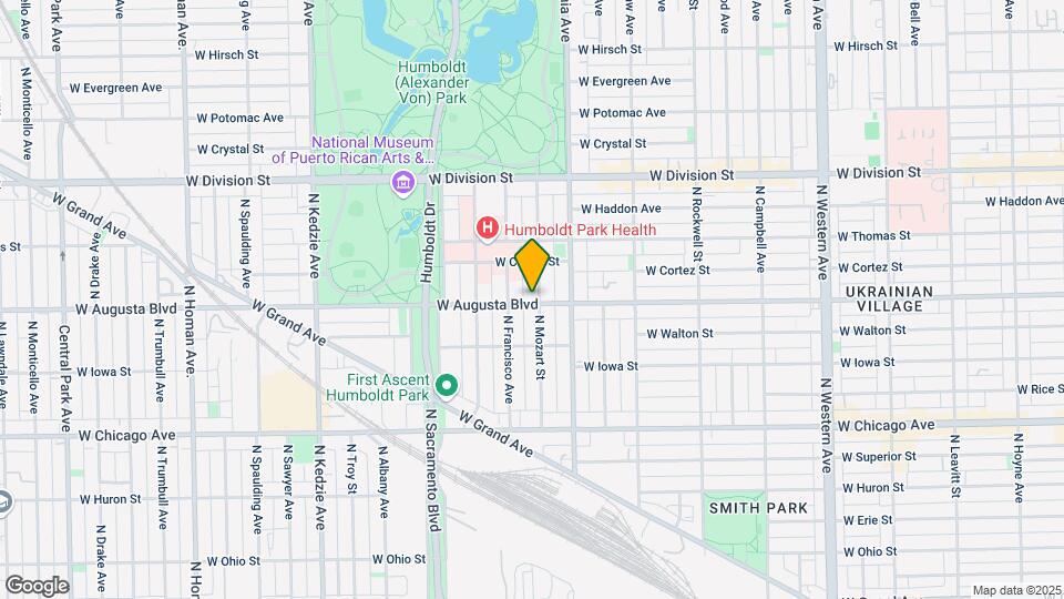 2842 W Augusta Blvd Mapa y Detalles de la Ubicación