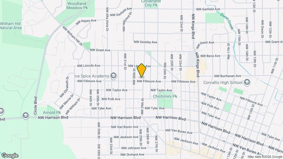 2909 NW Fillmore Ave Map and Location Details