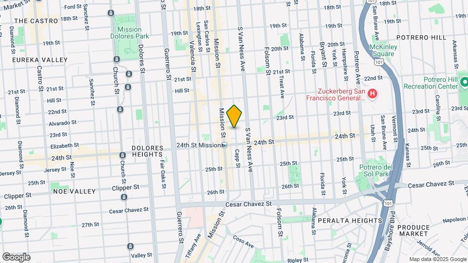 840 Capp St Map and Location Details