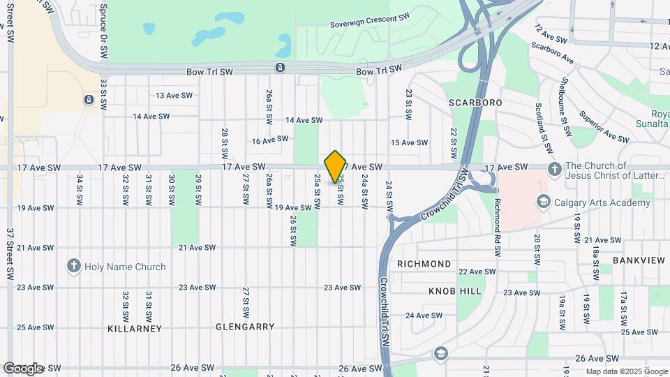 1921 25 St SW Map and Location Details