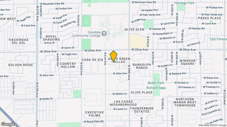 6052 W Golden Ln Map and Location Details