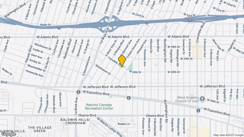 2906-2902 S Palm Grove Ave Map and Location Details