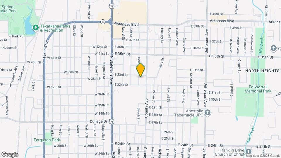 3220 Beech St Map and Location Details