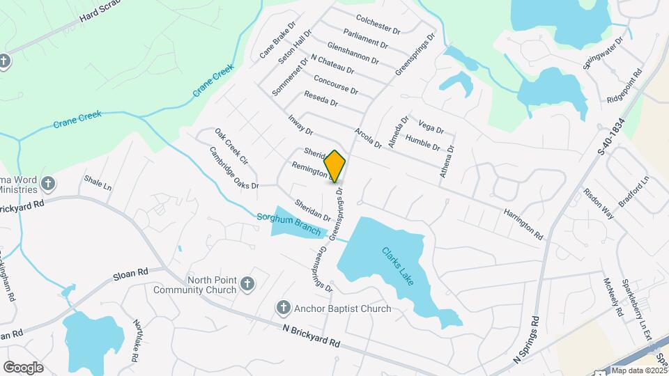 325 Greensprings Dr Mapa y Detalles de la Ubicación