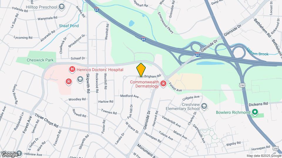 7117 Brigham Rd Map and Location Details