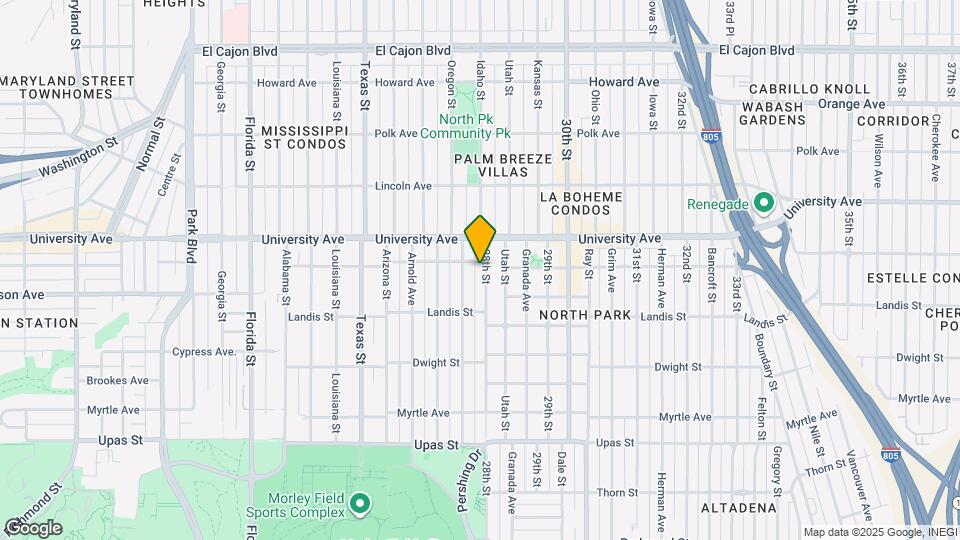 3780-3782 28th St Map and Location Details