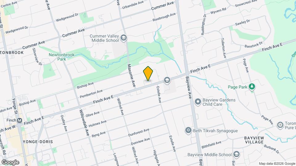 248 Finch Ave E Map and Location Details