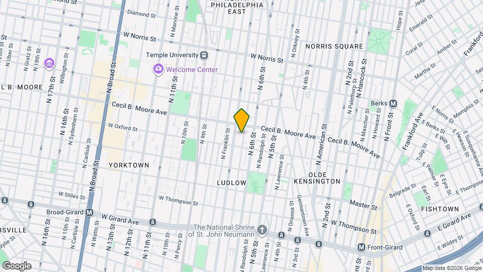 1630 N Marshall St, Unit 2 Map and Location Details