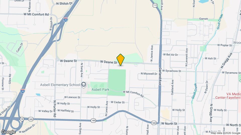 1525 W Deane St Map and Location Details