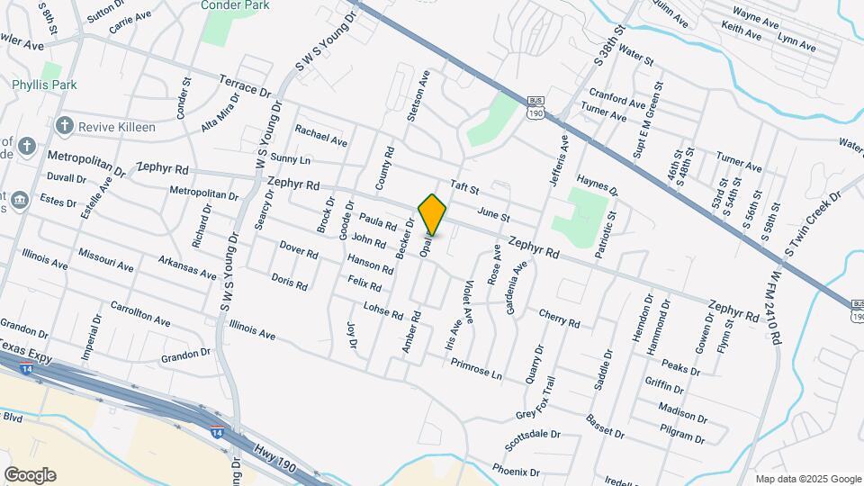 1310 Opal Rd Map and Location Details