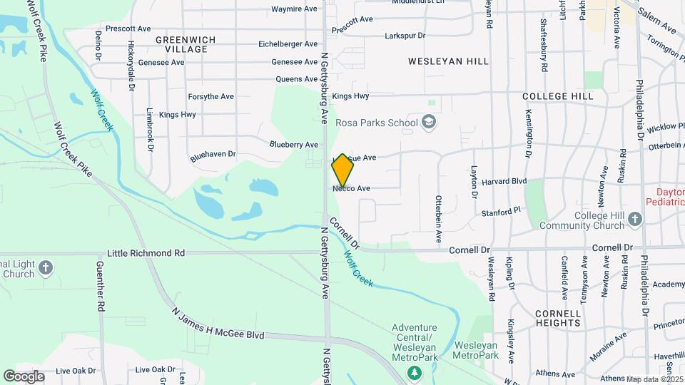 3932 Necco Ave Map and Location Details