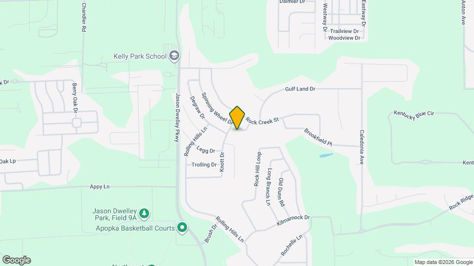 1042 Spinning Wheel Dr Mapa y Detalles de la Ubicación