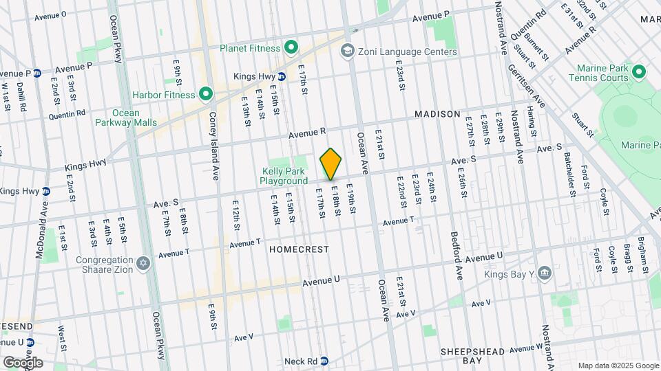 1902 E 18th St Map and Location Details