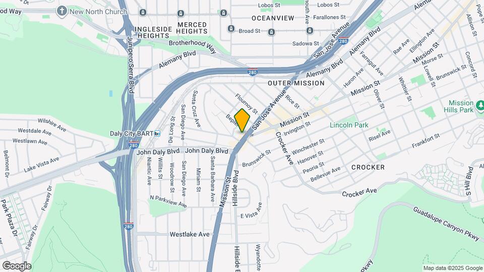 6282 Mission St Mapa y Detalles de la Ubicación