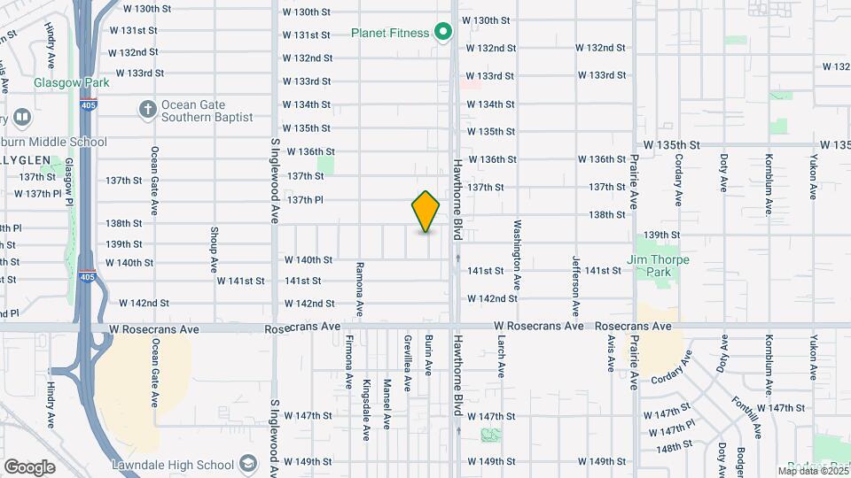 13829 Hawthorne Way Mapa y Detalles de la Ubicación