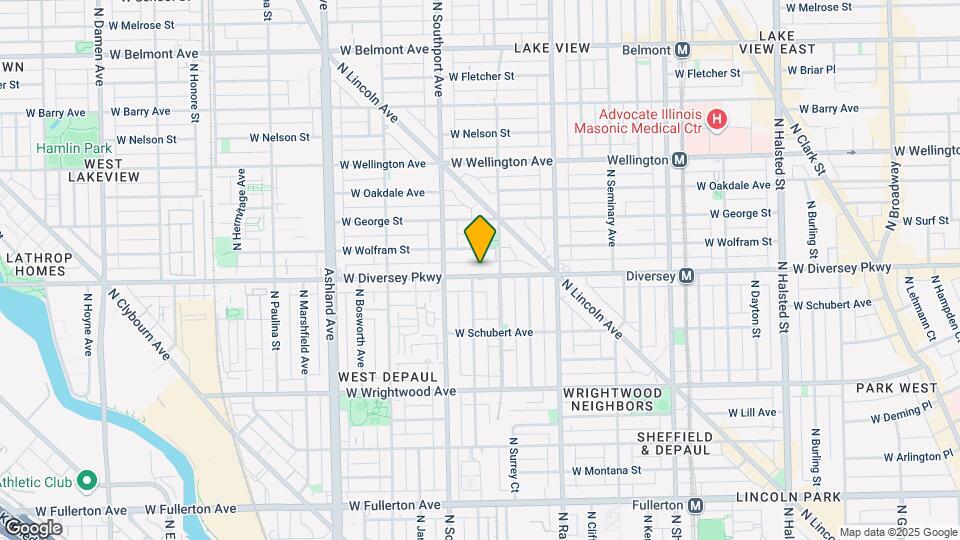 1320 W Diversey Pky, Unit 1C Map and Location Details