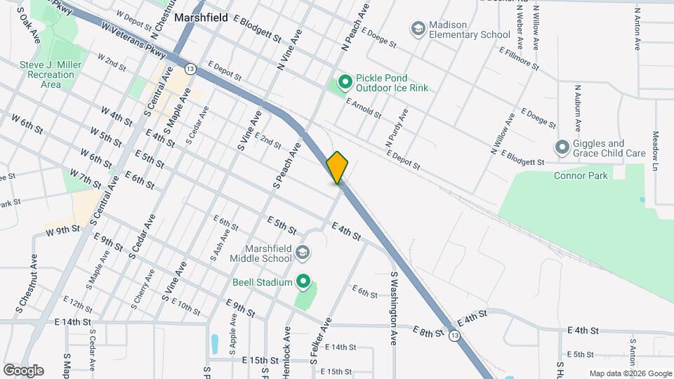 208 S Palmetto Ave Mapa y Detalles de la Ubicación