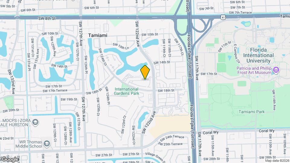 12230 SW 16th Terrace Map and Location Details