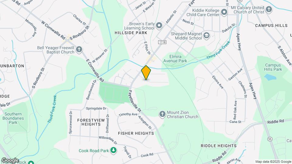 514 Homeland Ave Map and Location Details