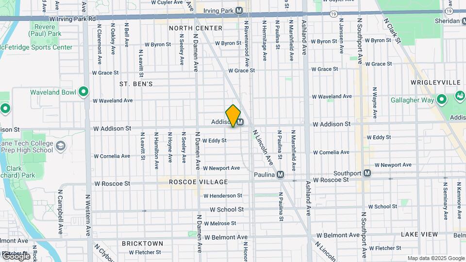 1837 W Addison St, Unit 2 Map and Location Details