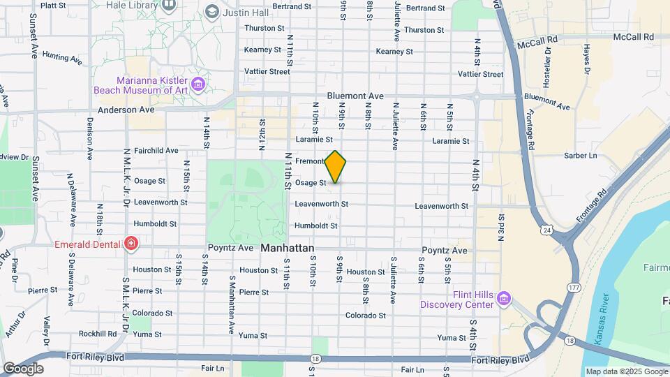 907 Osage St Map and Location Details