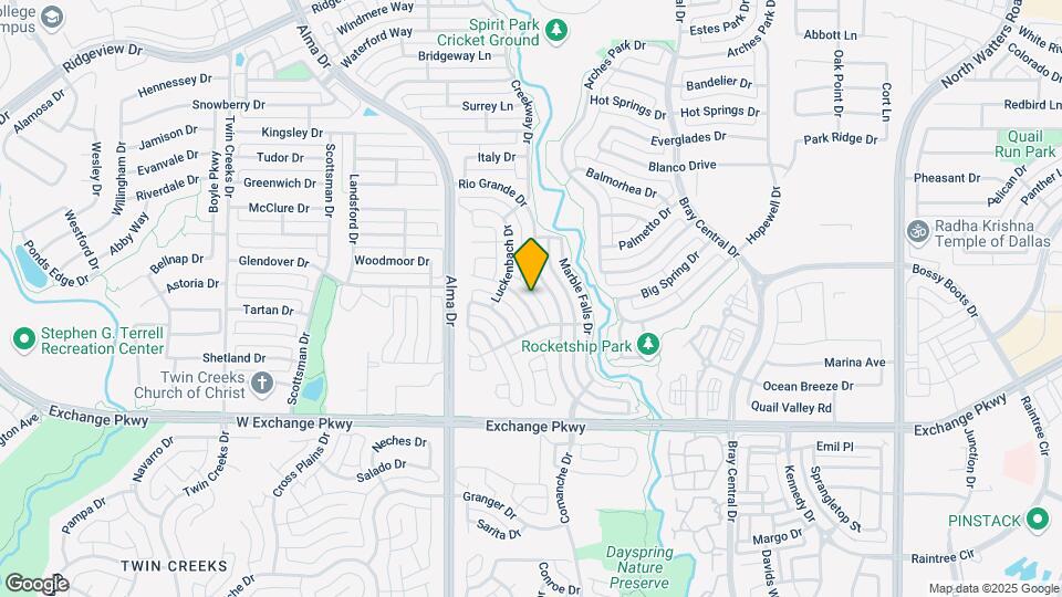 1316 Comal Dr Map and Location Details