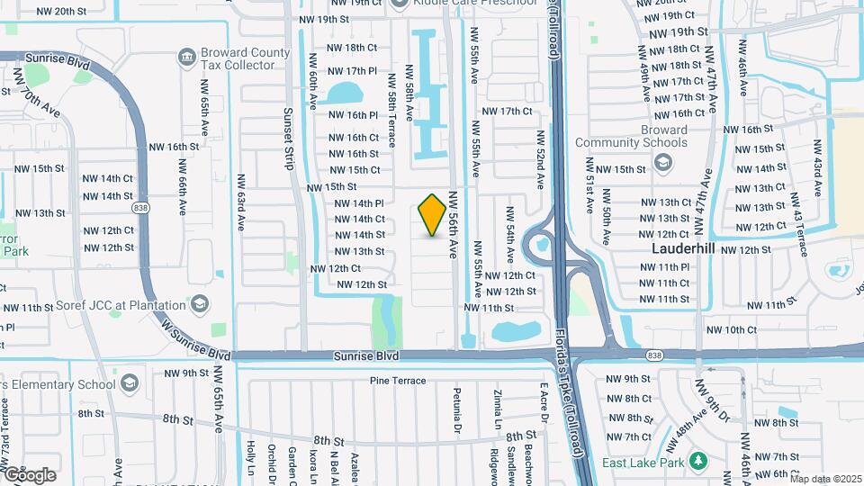 5640 NW 13th Ct Map and Location Details