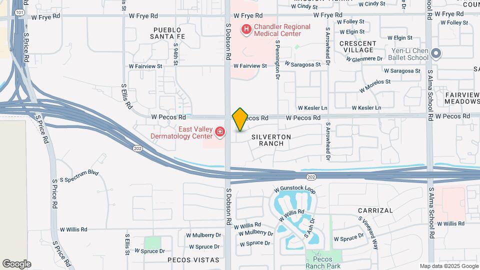 1961 W Derringer Way Map and Location Details