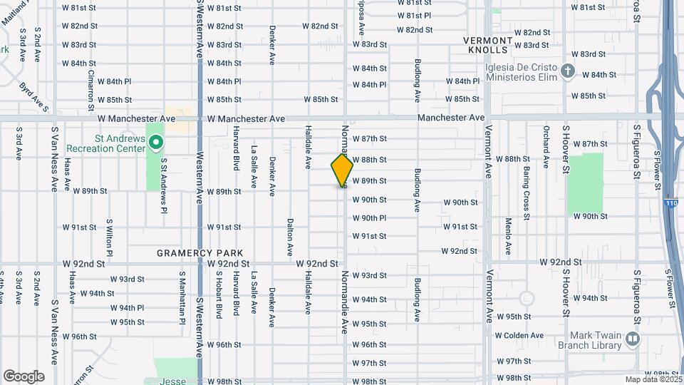 8909 Normandie Ave Map and Location Details