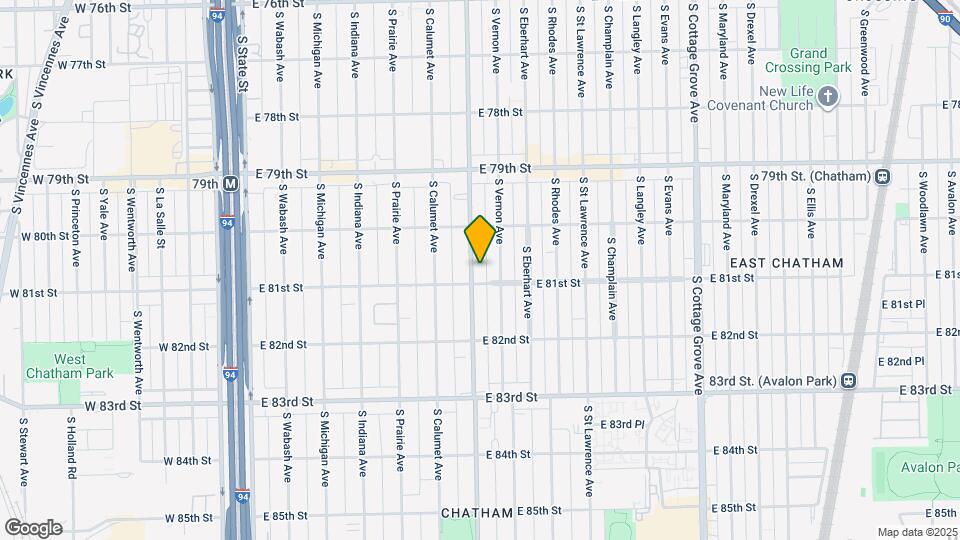 8051-8053 S King Dr Map and Location Details