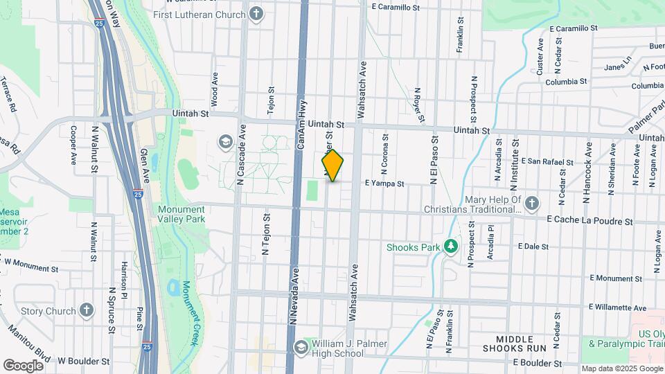 931 N Weber St Mapa y Detalles de la Ubicación