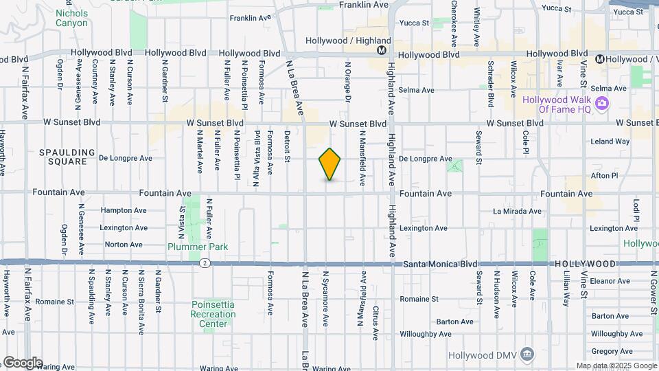 1310-1314 1/2 N Sycamore Ave Map and Location Details