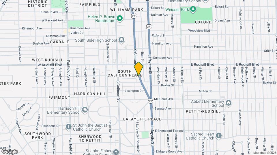 4018 S Clinton St Map and Location Details