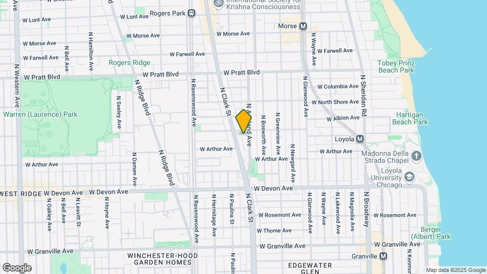 6540 N Ashland Ave Map and Location Details