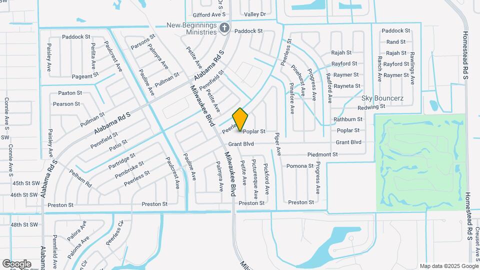 316 Poplar St Map and Location Details