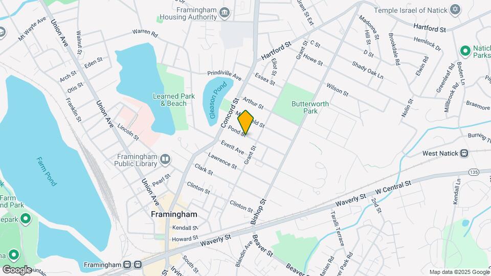 39 Pond St Map and Location Details