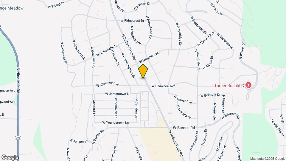9617 N Indian Trail Rd Map and Location Details