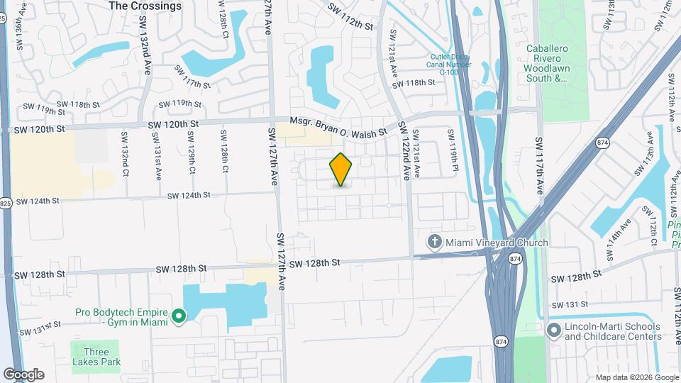 12393 SW 124th Terrace Map and Location Details