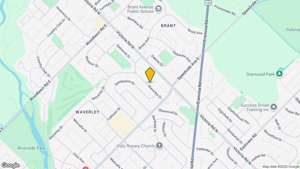 200 Waverley Dr Map and Location Details