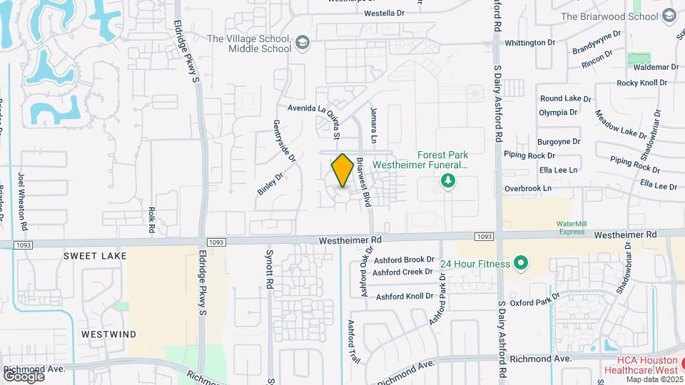 2400 Briarwest Apartments Map and Location Details