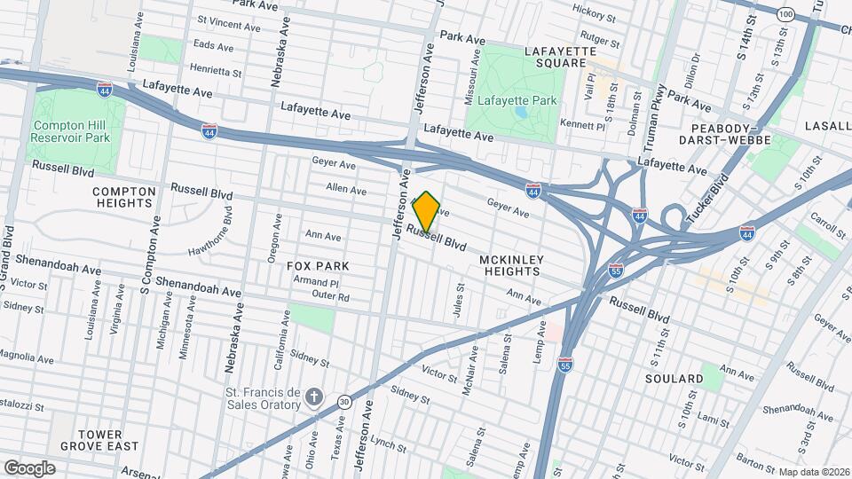 2304 Russell Blvd Map and Location Details