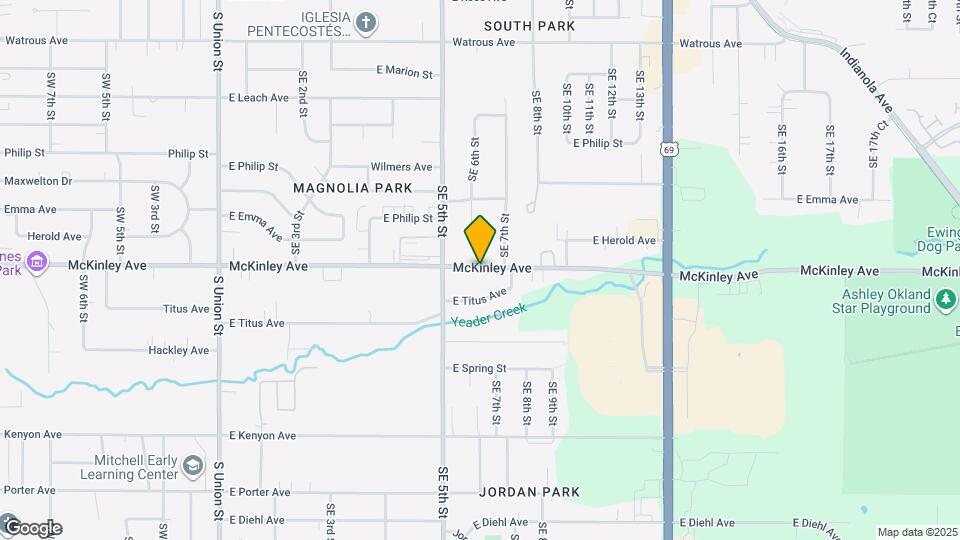 607 E McKinley Ave Map and Location Details